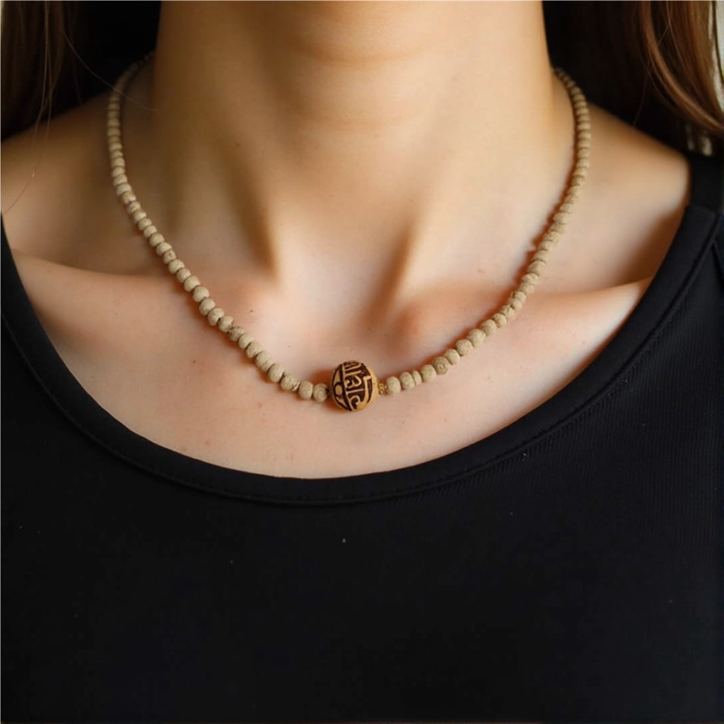 Pure Tulasi Mala with Radha Bead